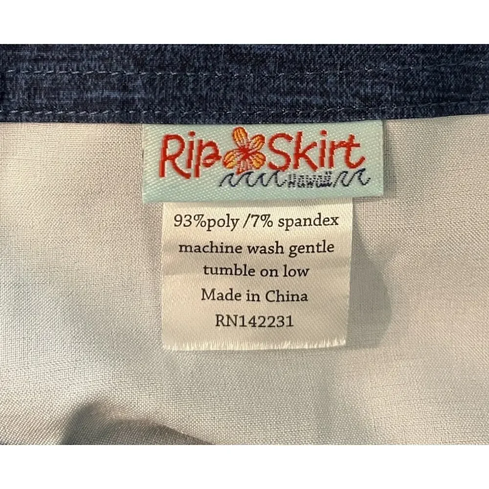 Ripskirt Hawaii Blue Women's Activewear Wrap Skirt‎ Size Large